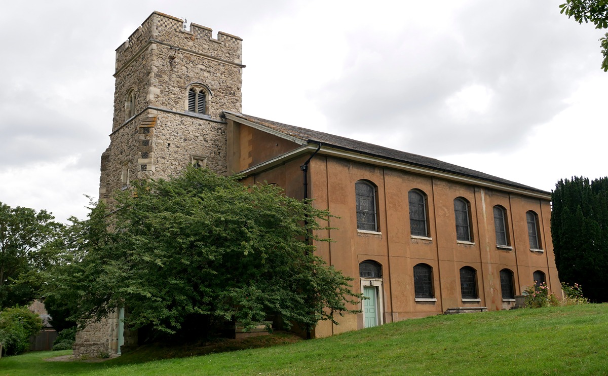 A view from the south-east of St Margarets church, an early Victorian building with a much earlier medieval tower